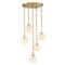Designers Fountain Wine Flower 5-Light Brushed Gold Glam Statement Chandelier for Foyers and Entryways D329M-5CH-BG - alternate 2